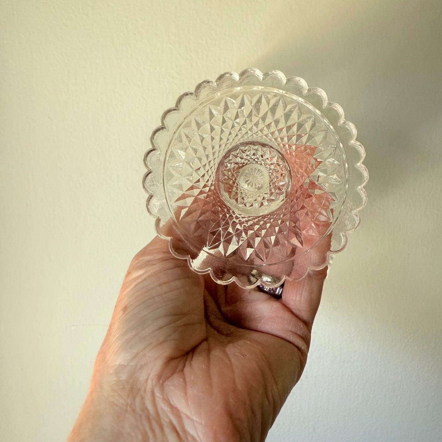 Vintage Crystal Compote Tray