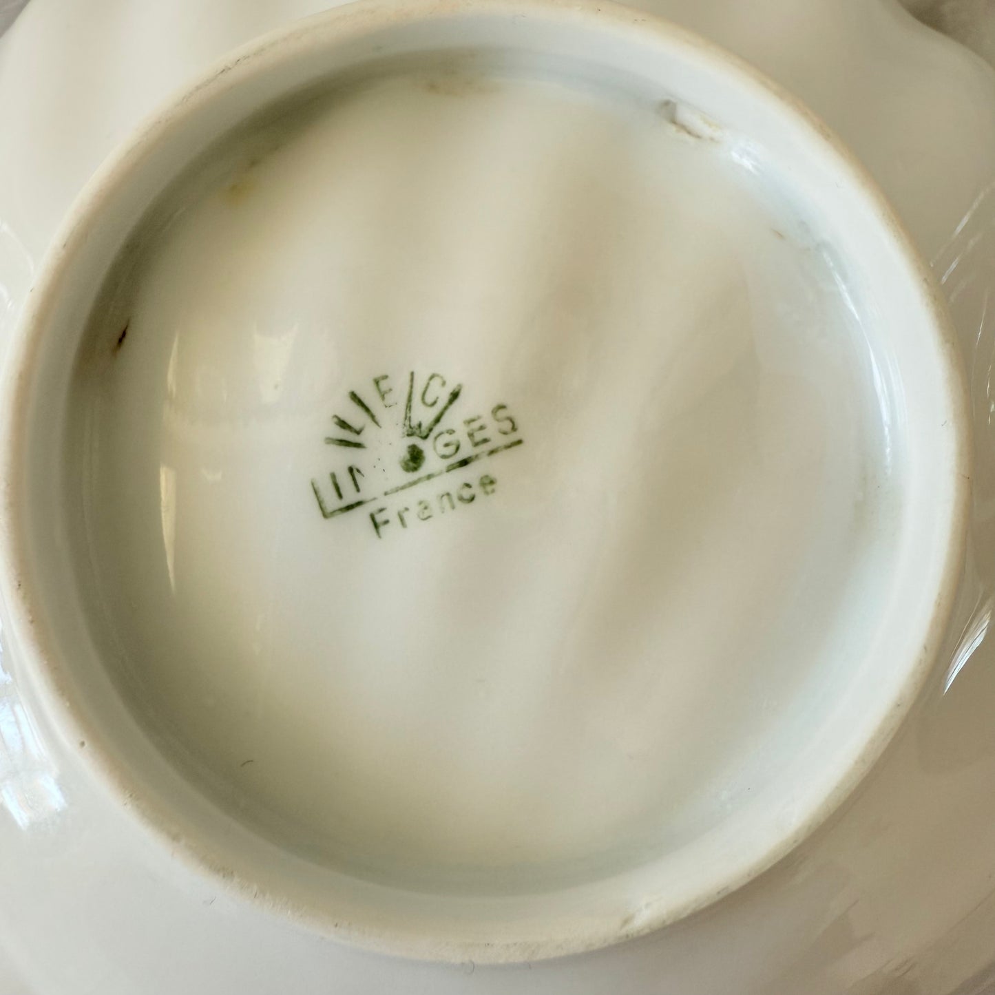 Vintage French Art Nouveau Seashell Trinket Dish by Limoges