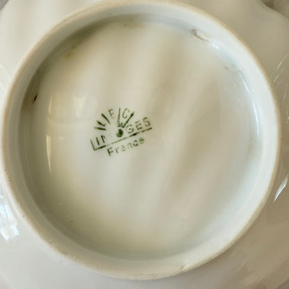 Vintage French Art Nouveau Seashell Trinket Dish by Limoges